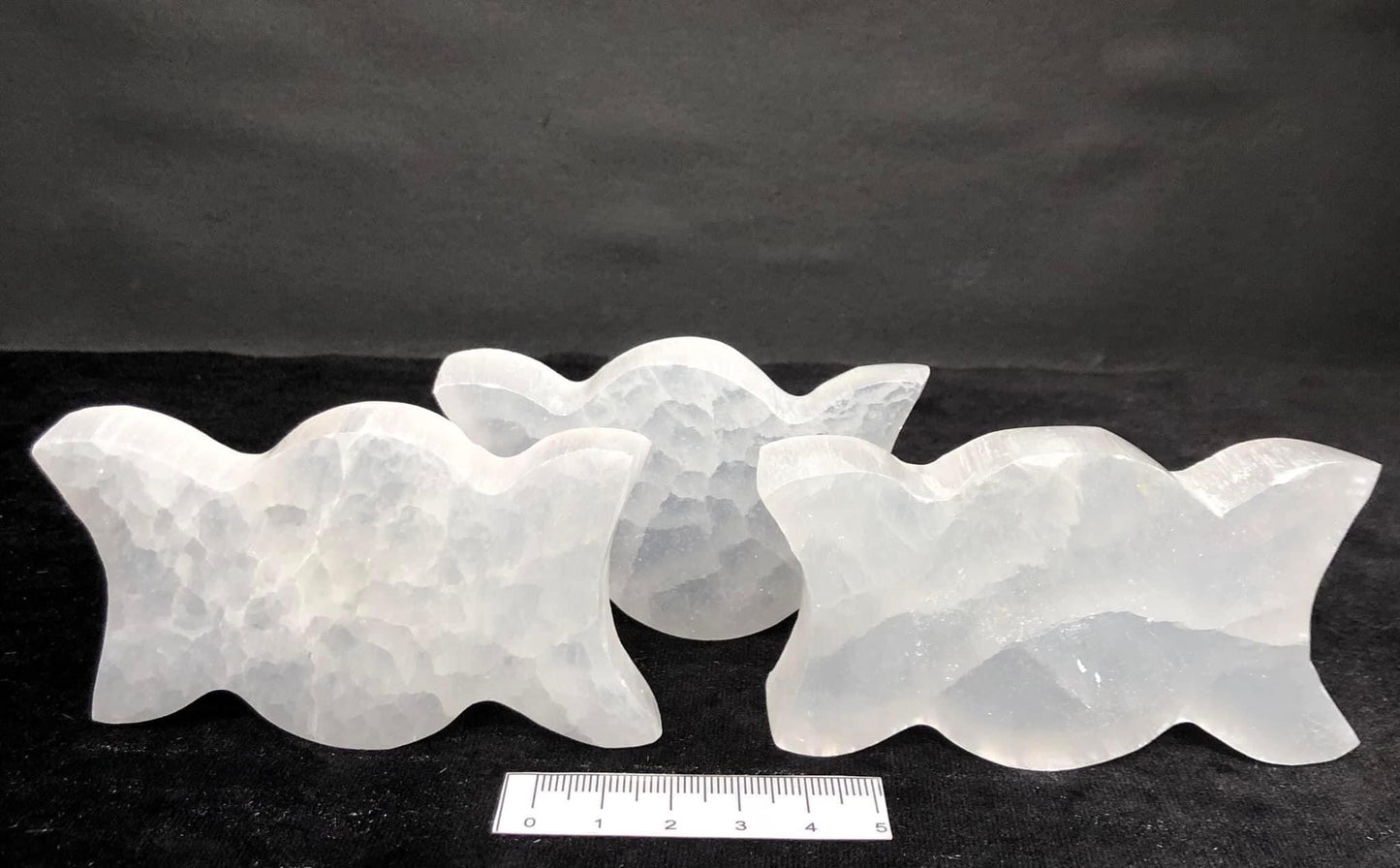 SELENITE TRIPLE MOON GODDESS CHARGING PLATES