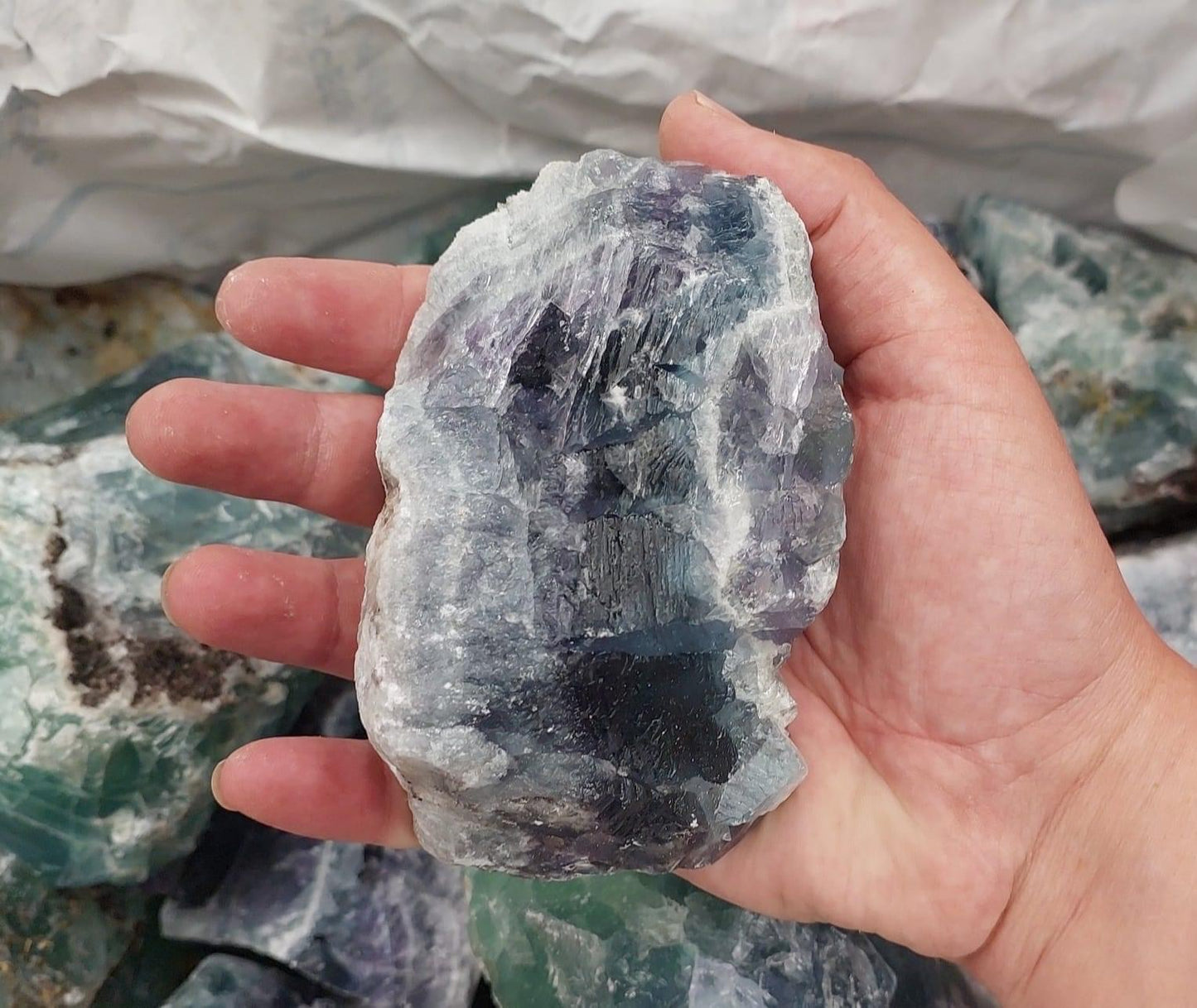 Fluorite Rough Pieces - 2kg