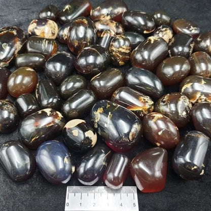 Blue Amber Tumbles