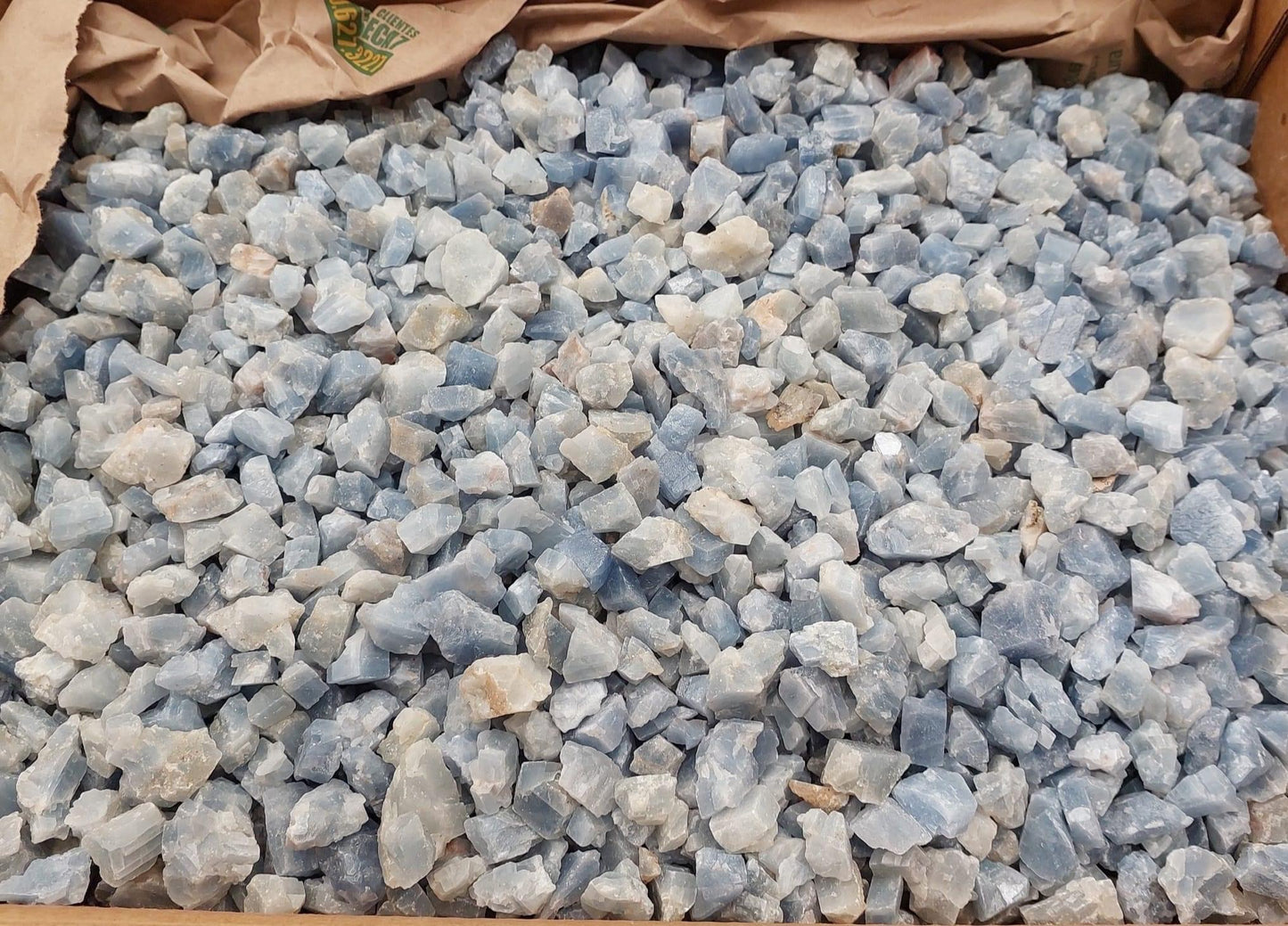 Blue Calcite Rough Rock - 2kg
