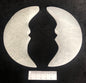 SELENITE CRESCENT MOON FACE