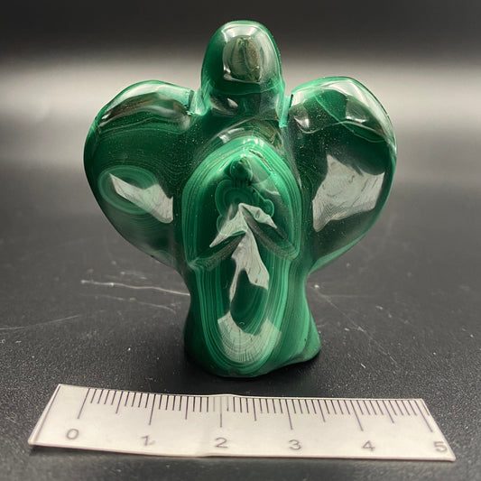Malachite Angel Carving