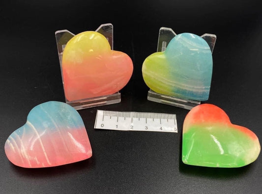 Dyed Onyx Heart