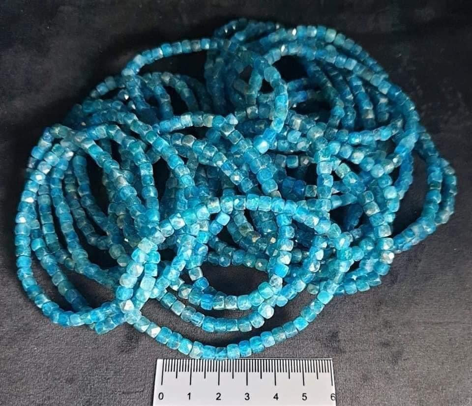 Blue Apatite Faceted Bracelet