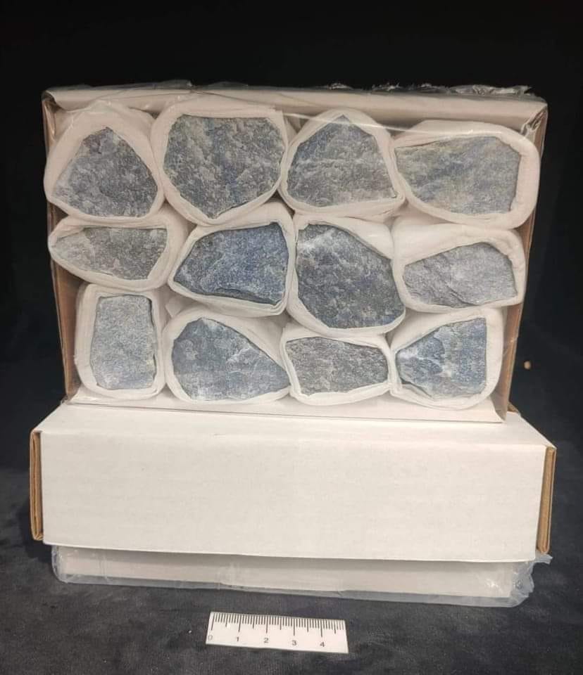 Blue Quartz Mineral Box