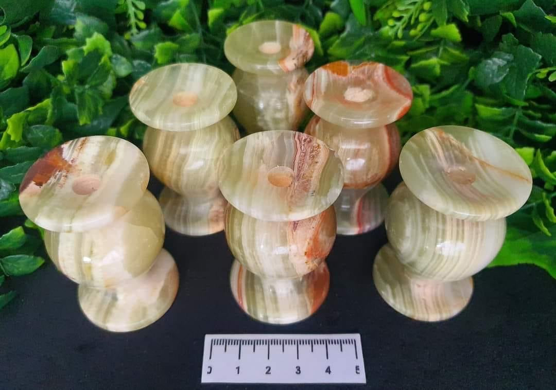 Green Onyx Vases  (Small)