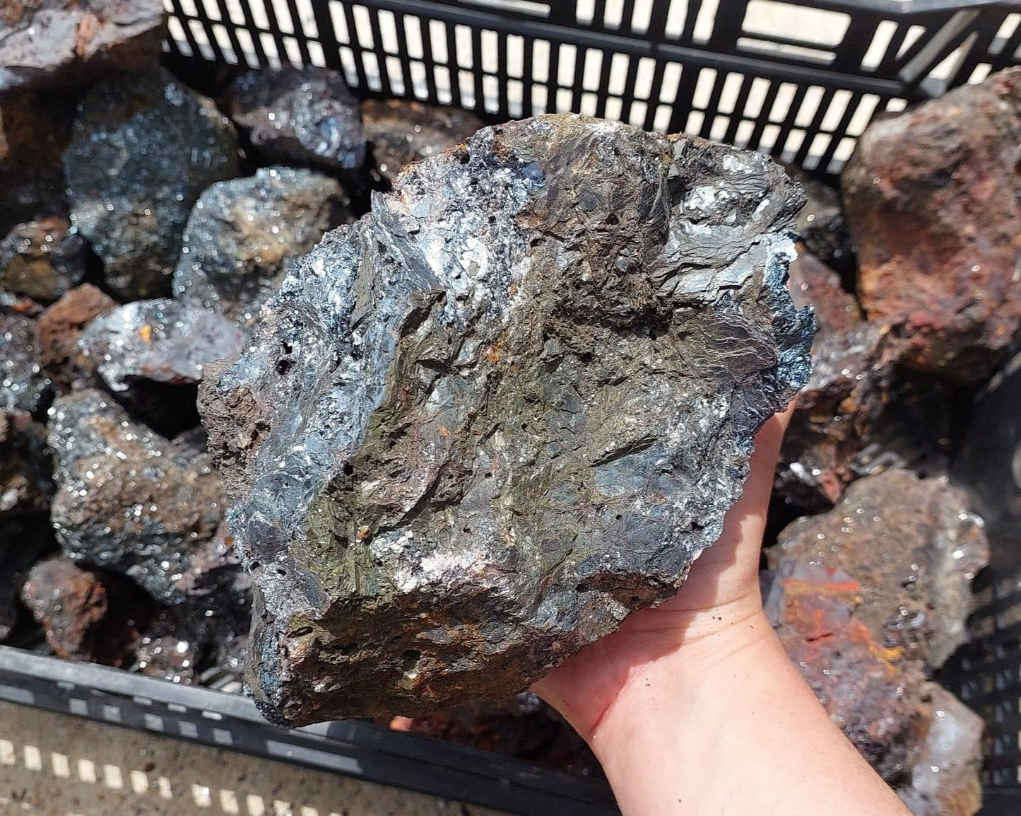 Reticulated Hematite Rough Rock - 3kg