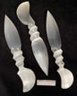 SELENITE ATHAME WITH MOON