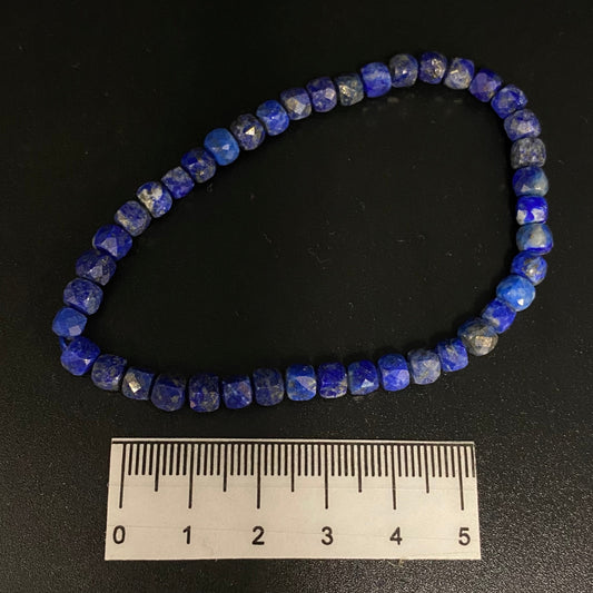 Lapis Lazuli Faceted Bracelet 4mm