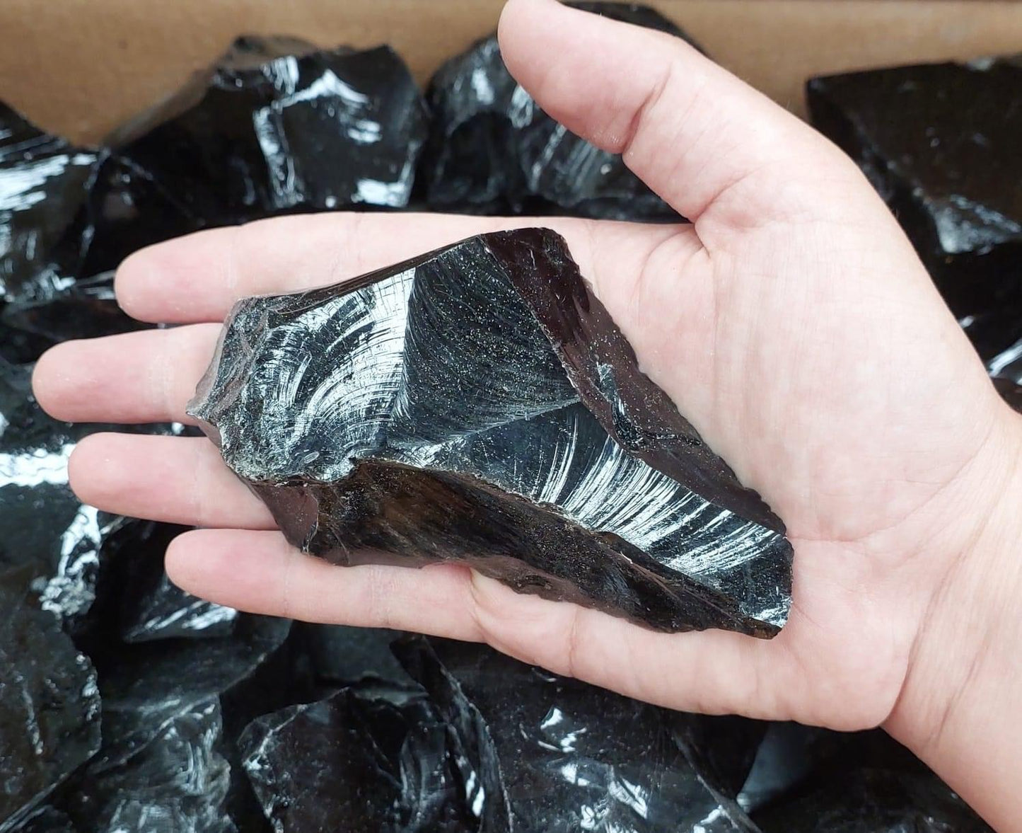 Black Obsidian Rough - 2kg
