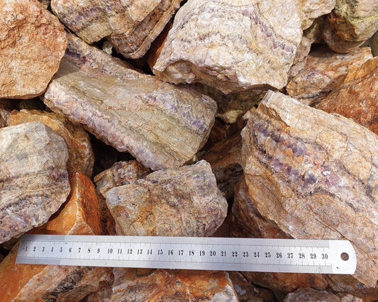 Chevron Amethyst Rough - 3kg