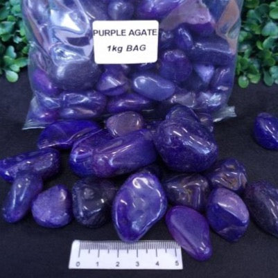 Purple Agate Tumbles