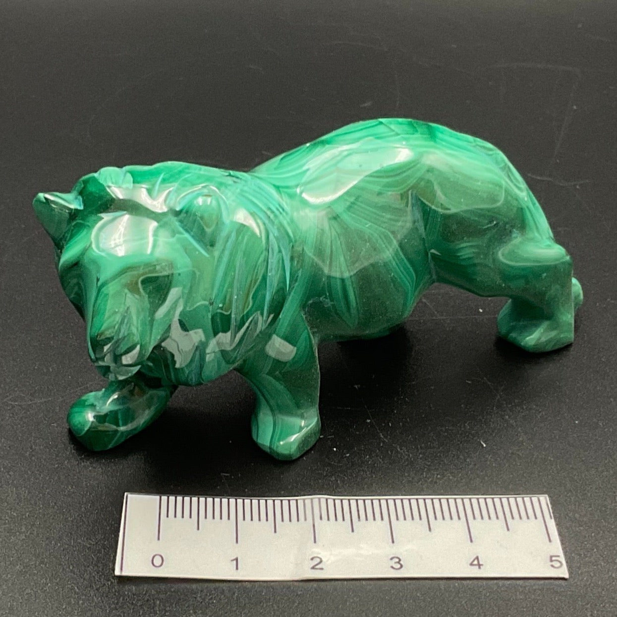Malachite Lion Carving